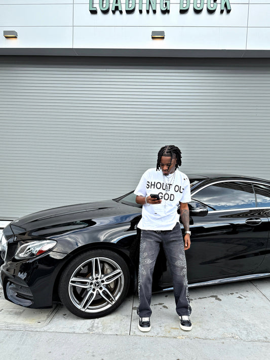 "Shoutout God" Gemstone Tee❗️